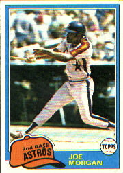 1981 Topps Baseball Cards      560     Joe Morgan